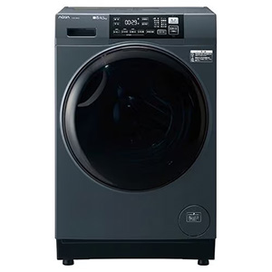 AQUA ドラム式洗濯機 右開き 洗濯8kg 乾燥4.5kg 幅59.5cm お湯洗い 除菌&無排気乾燥 まっ直ぐドラム AQW-D8A-R(K) ブラック系