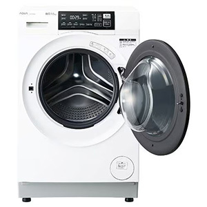 AQUA ドラム式洗濯機 右開き 洗濯8kg 乾燥4.5kg 幅59.5cm お湯洗い 除菌&無排気乾燥 まっ直ぐドラム AQW-D8A-R(W) ホワイト系