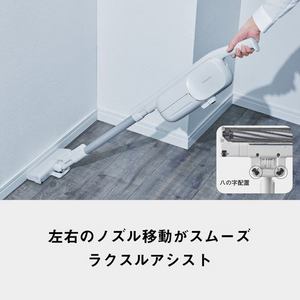 パナソニック MC-PB60JY-C 紙パック式コードレススティック掃除機 ラクスルアシスト機能搭載 ラクポイ構造採用 アイボリー