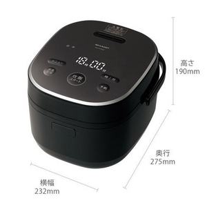 シャープ KS-CF05E-B ジャー炊飯器 取っ手つき3mm厚釜 マイコン 3合炊き ブラック★在庫一掃品★