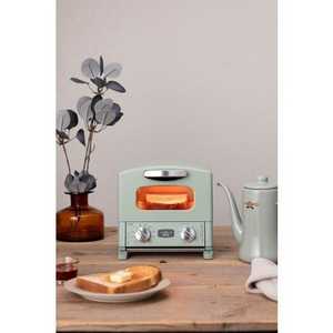 日本エーアイシー AETG8AG オーブントースター アラジン 遠赤グラファイトヒーター搭載 取外可能な焼網採用 グリーン【数量限定】