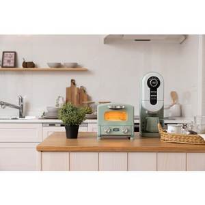 日本エーアイシー AETG8AG オーブントースター アラジン 遠赤グラファイトヒーター搭載 取外可能な焼網採用 グリーン【数量限定】