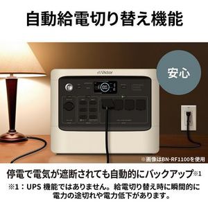 Victor BN-RF1500 ポータブル電源 480000ｍAh 1536Wh