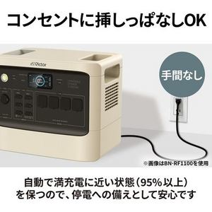 Victor BN-RF1500 ポータブル電源 480000ｍAh 1536Wh