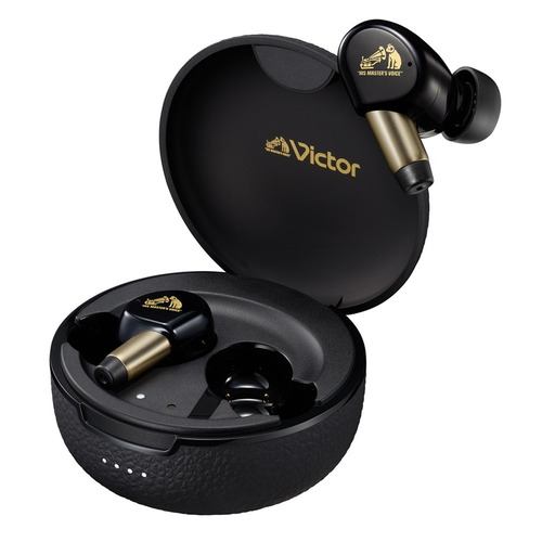 JVCケンウッド HA-FW5000T WOOD master ワイヤレスイヤホン Victor ピアノブラック HAFW5000T