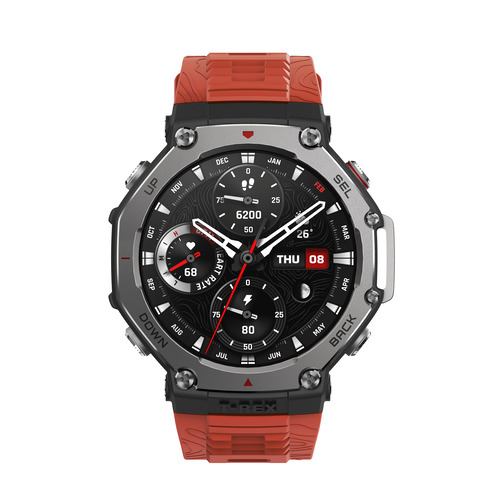 Amazfit T-Rex 3 48mm スマートウォッチ ラバ（赤）【数量限定】