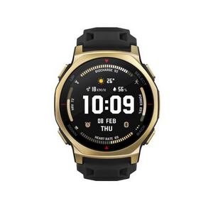 Amazfit SP170079-C238 T-Rex 3 Pro 44mm スマートウォッチ AMOLEDディスプレイ搭載 MIL規格 防水対応 ブラックゴールド