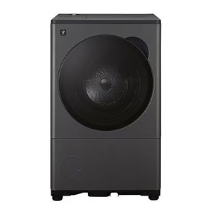 【無料長期保証1+3年付き】シャープ ES-8XS1-HL ドラム式洗濯機 左開き 洗濯8.0kg 乾燥4.0kg 幅64cm 自動投入 自動お掃除 グレー系 ヒートポンプ