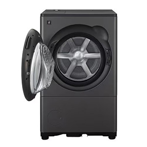 【無料長期保証1+3年付き】シャープ ES-8XS1-HL ドラム式洗濯機 左開き 洗濯8.0kg 乾燥4.0kg 幅64cm 自動投入 自動お掃除 グレー系 ヒートポンプ