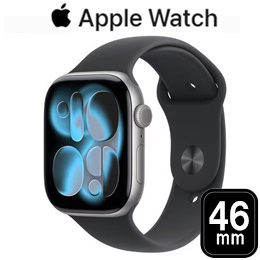 [Apple] アップル Apple Watch Series 11 GPSモデル 46mm MEV04J/A [スペースグレイ・ブラックスポーツバンド S/M]☆