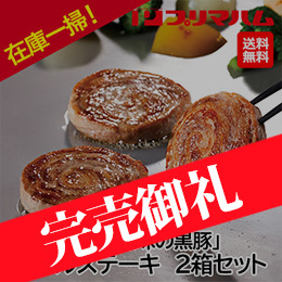 お歳暮在庫一掃！[プリマハム] 鹿児島県産「恵味の黒豚」ロールステーキ 10個入×2箱セット KB-50N