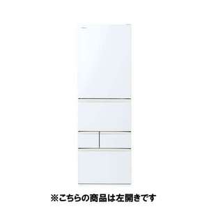 東芝 冷蔵庫 465L 左開き 5ドア 60cm 摘みたて野菜室 ミストチャージ 速鮮チルド GR-Y470GSKL(EW) ホワイト系