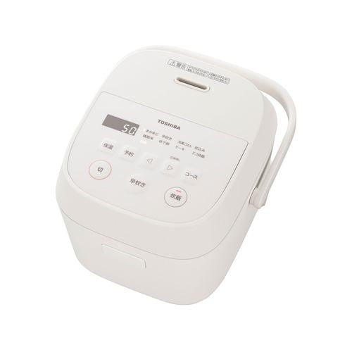 東芝 RC-5AMX(W) マイコン炊飯器 厚釜1.7mm ふっくら炊き上げ 3合炊き ミルキーホワイト
