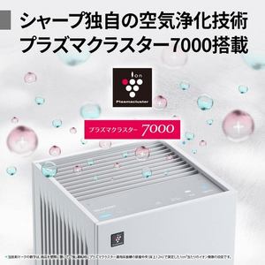シャープ FU-U40 空気清浄機 8畳 静電HEPAフィルター採用 プラズマクラスター7000搭載 ホワイト系