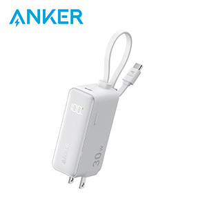 ［ANKER］Power Bank (30W, Fusion, Built-In USB-C ケーブル)