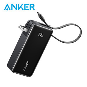 ［ANKER］Power Bank (10000mAh, Fusion, Built-In USB-C ケーブル)