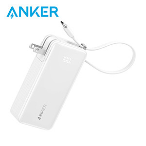［ANKER］Power Bank (10000mAh, Fusion, Built-In USB-C ケーブル)