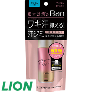 12[ライオン] Ban汗ブロックロールオンプレミアムせっけん（40ml×2コ）