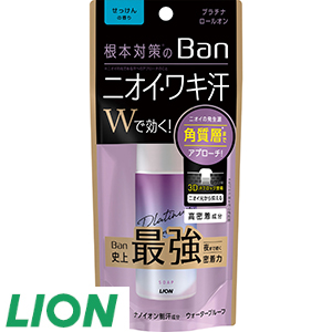 14[ライオン] Ban汗ブロックプラチナロールオンせっけん（40ml×2コ）