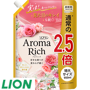34[ライオン] ソフランアロマリッチダイアナ替え特大（950ml×1コ）