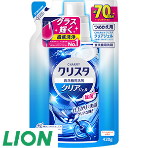 44[ライオン] CHARMY　クリスタ　クリアジェル替え（420g×2コ）