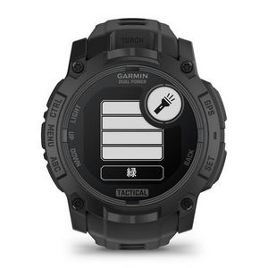 GARMIN 010-02935-80 Instinct 3 Dual Power 50mm GPSスマートウォッチ ソーラー充電 心拍計 タクティカル機能 Tactical Black
