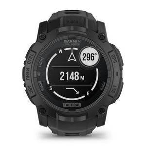GARMIN 010-02935-80 Instinct 3 Dual Power 50mm GPSスマートウォッチ ソーラー充電 心拍計 タクティカル機能 Tactical Black