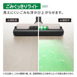 日立 PV-BL3P サイクロン式 コードレススティッククリーナー ラクかるスティック ごみくっきりライト搭載 ベージュ