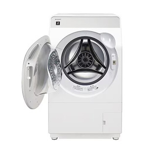 シャープ ドラム式洗濯機 左開き 洗濯11.0kg 乾燥6.0kg 幅64cm 自動お掃除 高圧シャワーすすぎ ES11K1 ホワイト系