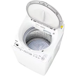 シャープ ES-TX8K-W 縦型洗濯乾燥機 (洗濯8.0kg・乾燥4.5kg)  ★在庫一掃品★