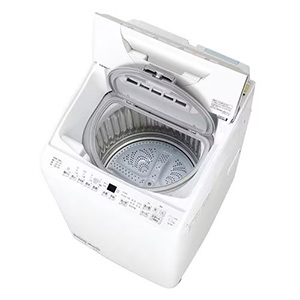 シャープ 縦型洗濯機 洗濯6.5kg 乾燥3.5kg 穴なし槽 ガンコつけおきコース ES-TX6K-W ホワイト系