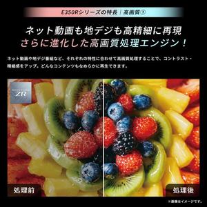 REGZA 43E350R 43V型 4K液晶テレビ 地デジ・BS・110度CS・4K衛星放送チューナー内蔵