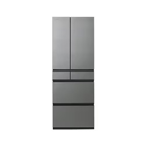 【無料長期保証1+5年付き】  東芝 冷蔵庫 535L 観音開き 6ドア 幅68.5cm 3段冷凍室 上質冷凍＋ ブースト解凍 使い切り野菜BOX GR-A540WF(ZH) グレー系