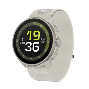SUUNTO SS051110000 ウェアラブルウォッチ 46mmテキスタイルストラップ AMOLEDディスプレイ フロストグレー