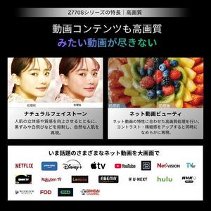 REGZA 65Z770S 65V型 4K Mini LED液晶テレビ 重低音立体音響システムZ ダブルウィンドウ機能 4K衛星放送 地上デジ BS・110度CSデジタルチューナー内蔵
