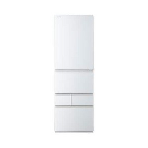 東芝 冷蔵庫 411L 右開き 5ドア 幅60cm 野菜室がまんなか 一気冷凍 節電モード GR-A41GXH(EW) ホワイト系
