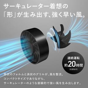 シャープ PJHS01 プラズマクラスターオウルフローハンディファン 静音 大風量 プラズマクラスター消臭 4段階風量調整 フロストピンク