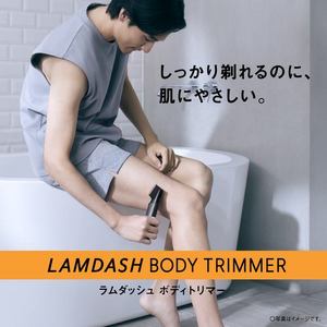 パナソニック ER-GK8A-K ラムダッシュ ボディトリマー 丸い刃先で肌にやさしい 安全カット構造採用 防水 水洗い可 海外対応 ブラック
