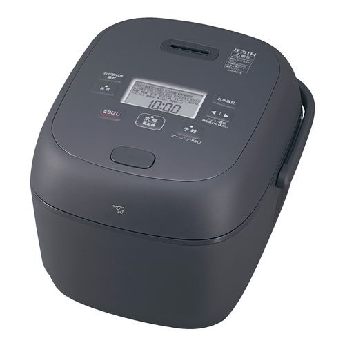 象印マホービン NW-BB18-BZ 圧力IH炊飯ジャー 豪熱大火力 鉄器コート黒まる厚釜 1.0升炊き スレートブラック