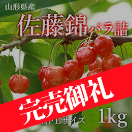 追加予約販売決定！【山形県産】さくらんぼ「佐藤錦」バラ詰1kg 秀品(L玉以上)