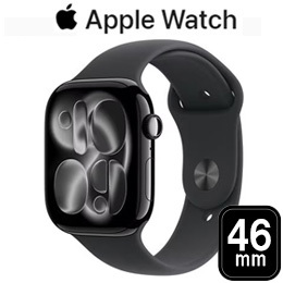 [Apple] アップル Apple Watch Series 11 GPSモデル 46mm MEUW4J/A [ジェットブラック・ブラックスポーツバンド S/M]☆