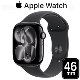 [Apple] アップル Apple Watch Series 11 GPSモデル 46mm MEUX4J/A [ジェットブラック・ブラックスポーツバンド M/L]☆
