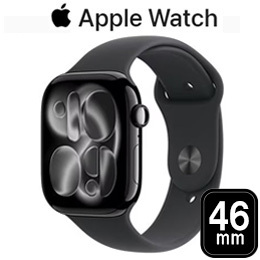 [Apple] アップル Apple Watch Series 11 GPSモデル 46mm MEUX4J/A [ジェットブラック・ブラックスポーツバンド M/L]☆