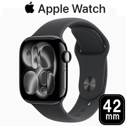 [Apple] アップル Apple Watch Series 11 GPSモデル 42mm MEQT4J/A [ジェットブラック・ブラックスポーツバンド S/M]☆