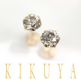 [KIKUYA] K18 ダイヤスタッドピアス(計1.0ct)