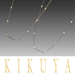 [KIKUYA] ダイヤステーションネックレス(計1.0ct)
