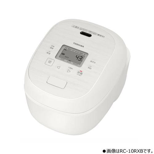 東芝 RC-18RXB(W) 真空IH炊飯器 炎 匠炊き 銅かまど丸釜 3通りの匠炊きコース 真空保温 １升炊き ミルキーホワイト
