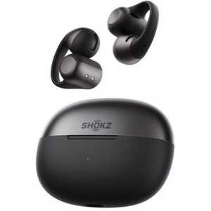 Shokz SKZ-EP-000069 OpenDots 2 イヤーカフ型 球面音響設計 11.8mmドライバー搭載 Bluetooth対応 Black