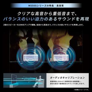REGZA 65M550S 65V型 4K液晶テレビ 全面直下型LEDパネルモジュール レグザエンジンZR搭載 地上デジ・4K衛星放送・BS･110度CSデジタルチューナー内蔵