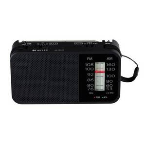 東芝 AX-HRU20(K) ダイヤル目盛り式ホームラジオ 2WAY電源 360度調整可能アンテナ ワイドFM対応 LEDライト付 ブラック